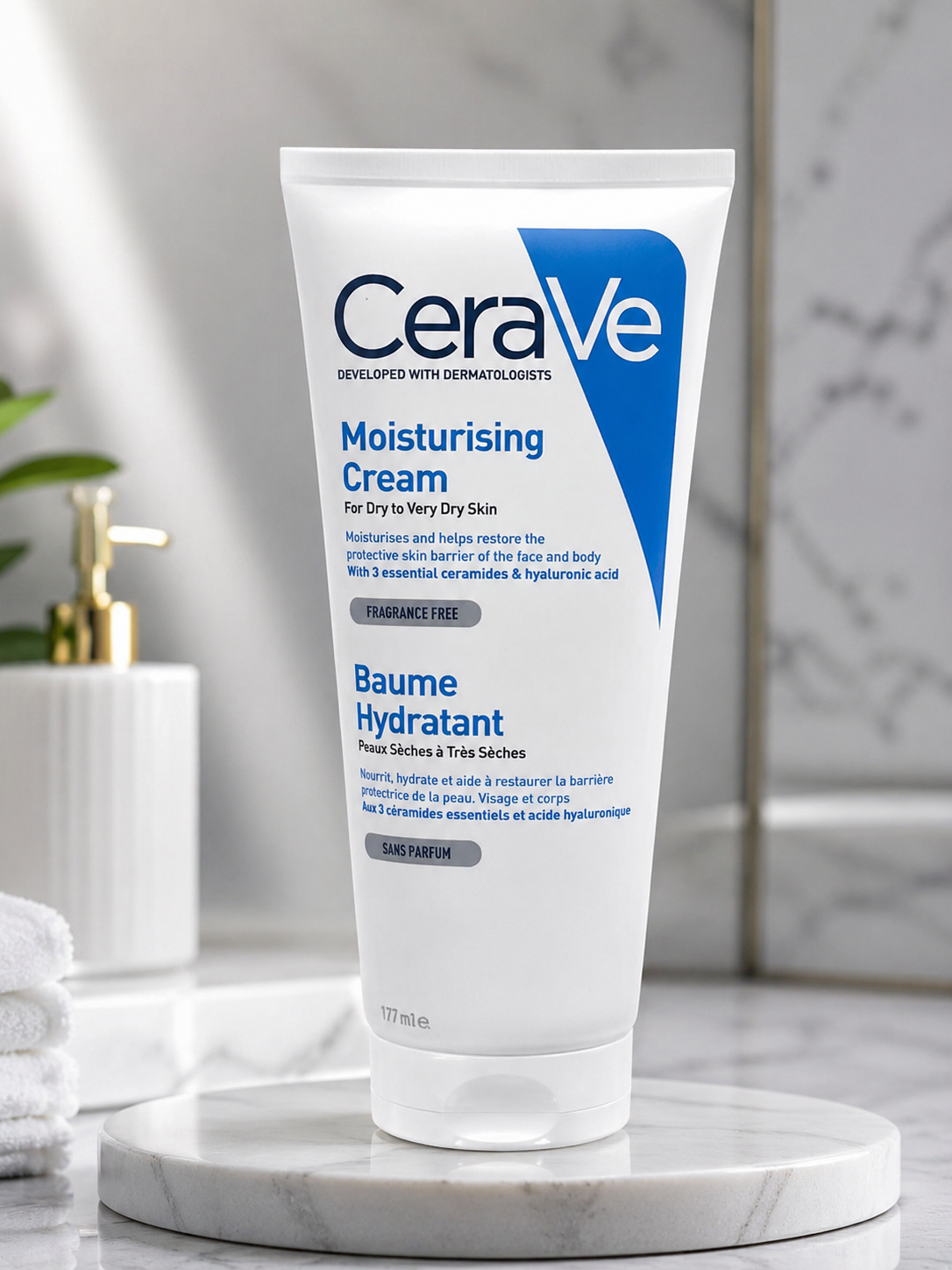 CeraVe Moisturising Cream 177ml  Deep Hydration for Dry to Very Dry Skin  Original Imported