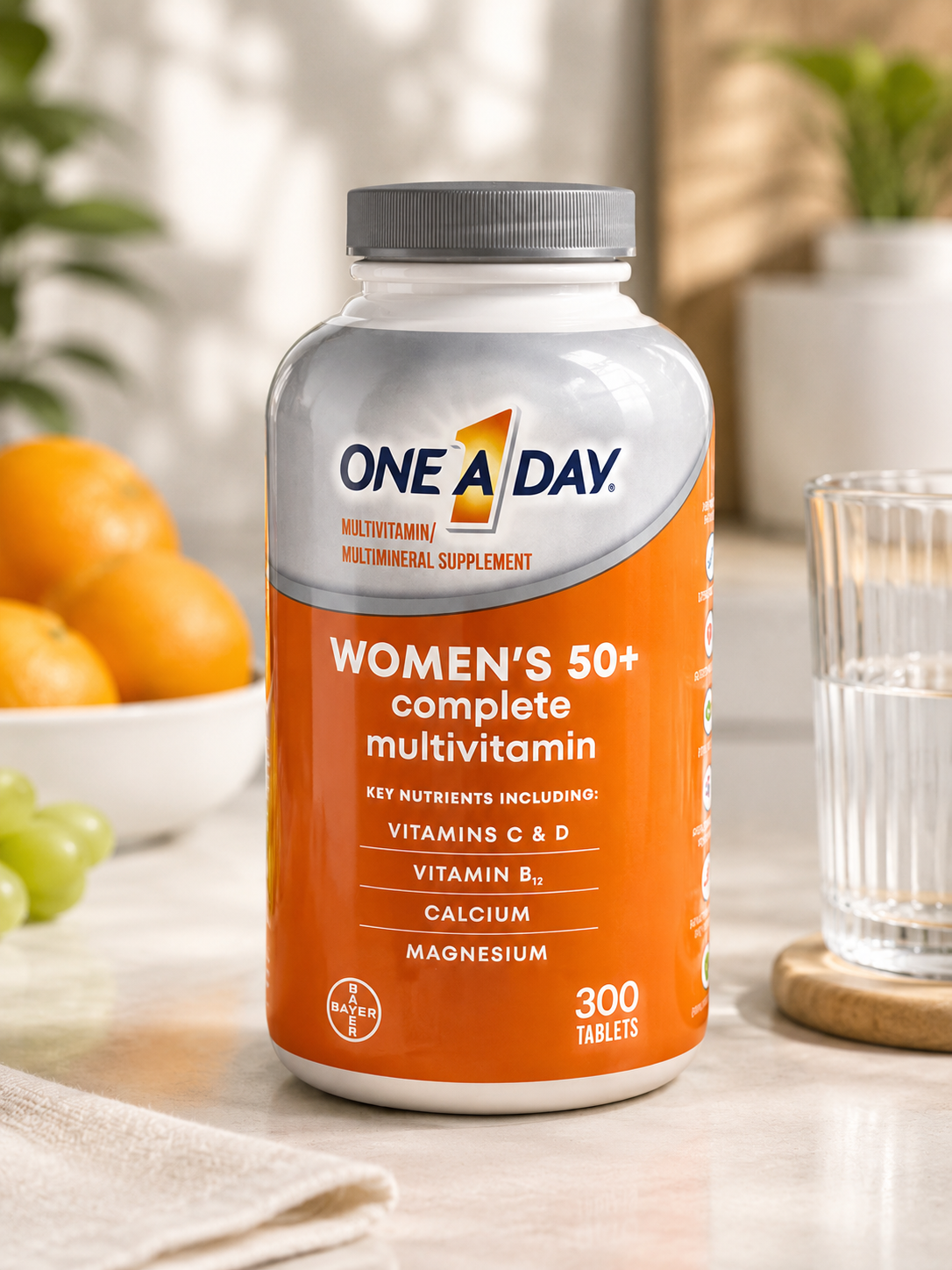 One A Day Women's 50+ Complete Multivitamin 300 Tablets  Daily Nutritional Support  Original Imported