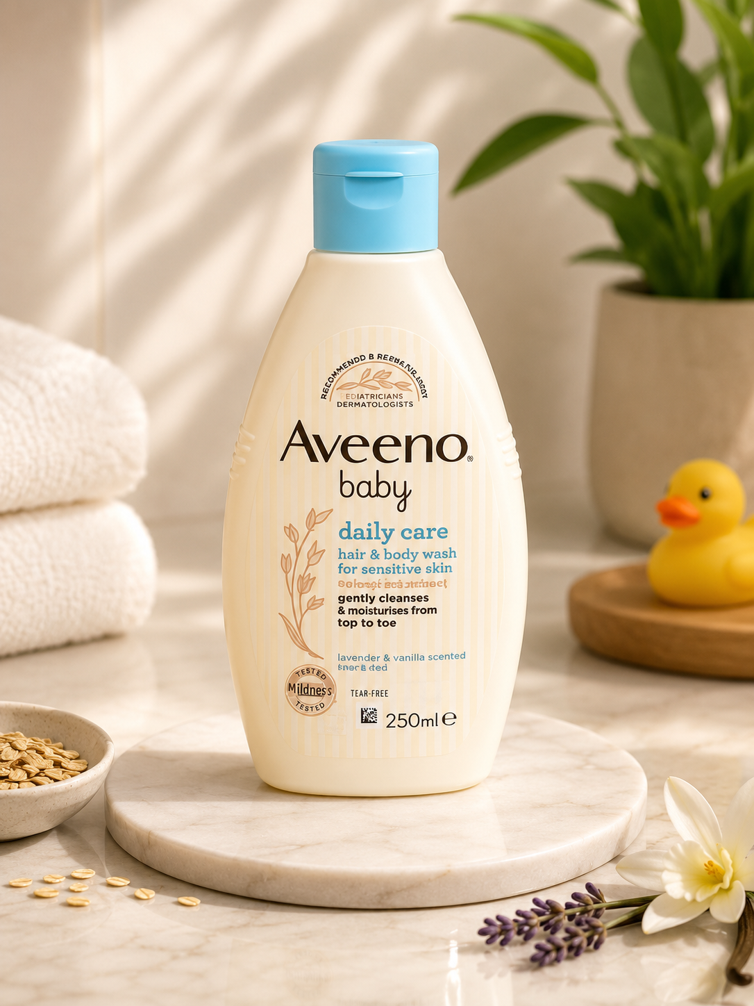 Aveeno Baby Daily Care Hair & Body Wash 250ml  Gentle Cleanser for Sensitive Skin  Original Imported