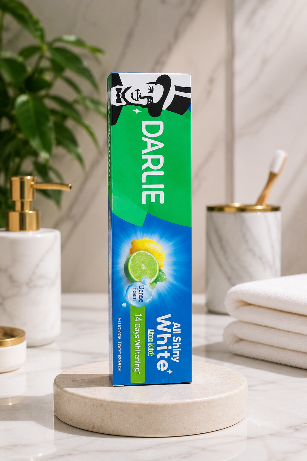 Darlie All Shiny White+ Lime Mint Toothpaste 140g  14 Days Whitening  Fresh Breath  Imported
