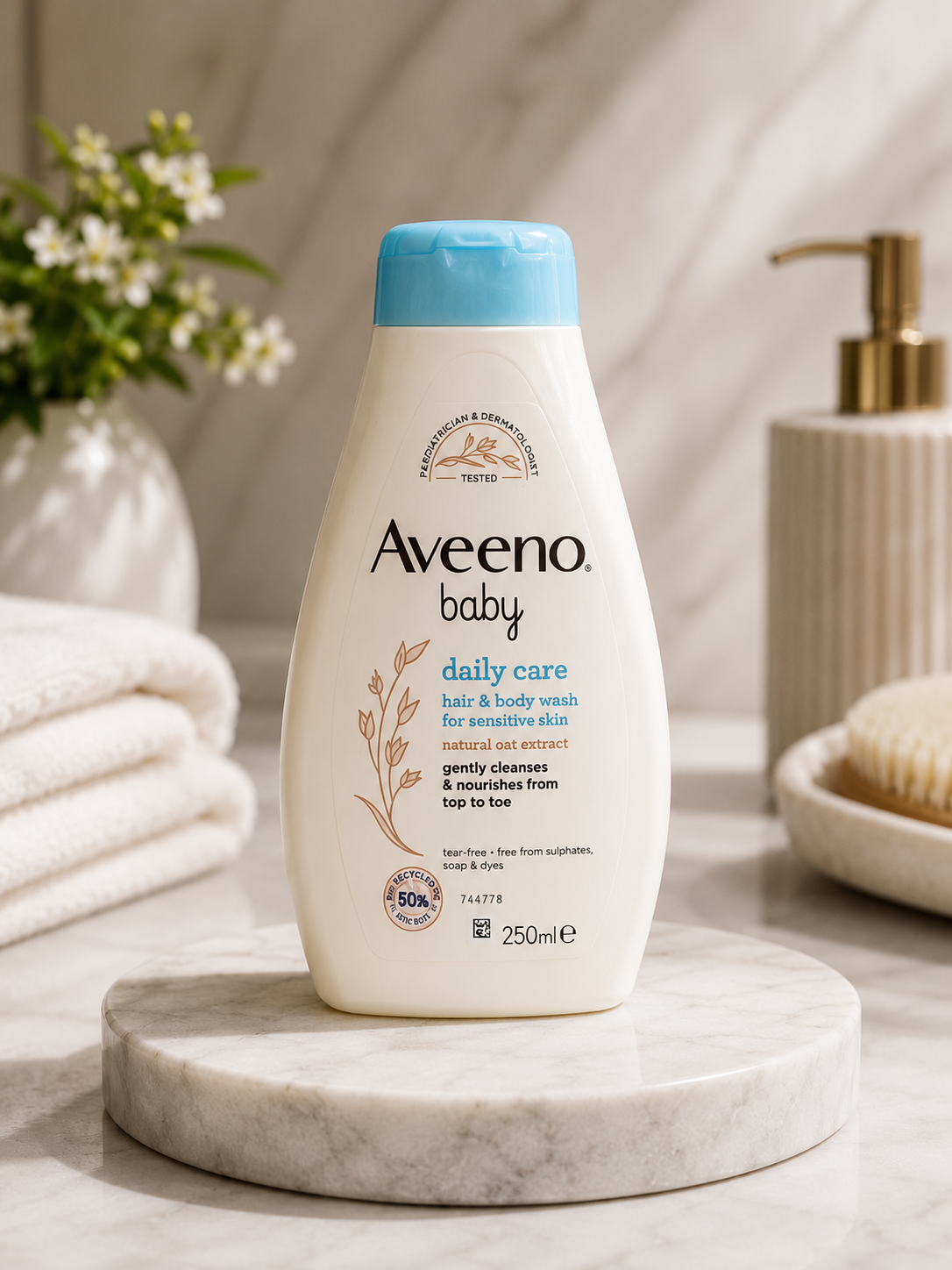 Aveeno Baby Daily Care Hair & Body Wash 250ml  Gentle Cleanser for Sensitive Skin  Imported