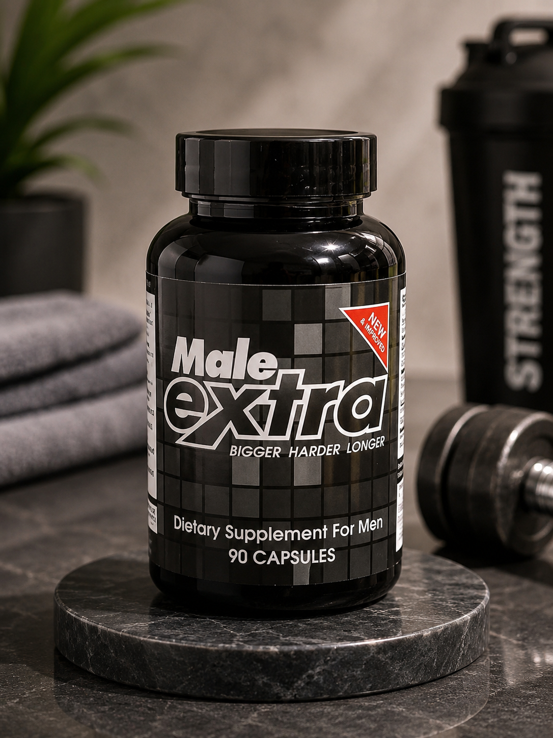 Male Extra Dietary Supplement for Men  90 Capsules  Men's Daily Wellness Support  Imported