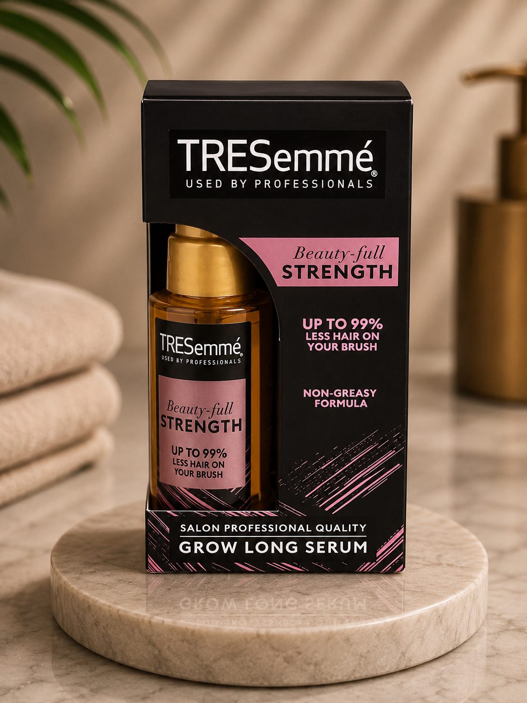 TRESemmé Beauty-Full Strength Grow Long Serum  Reduces Hair Fall  Non-Greasy Formula  Salon Professional Quality